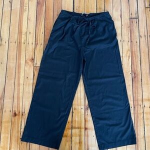 Reformation cotton wide leg tie pants